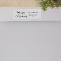 Frohe Weihnachten Moderne Rücksendeadresse Benutze