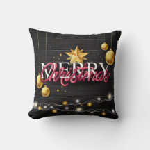 Frohe Weihnachten Moderne rustikale Black Wood Gol