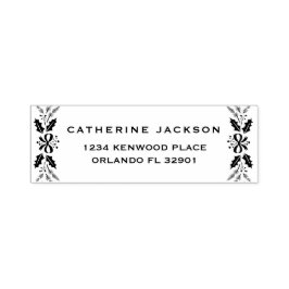 Frohe Weihnachten Moderne Script-Rücksendeadresse Permastempel