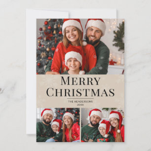 Frohe Weihnachten Moderne Text 3 Familienfoto