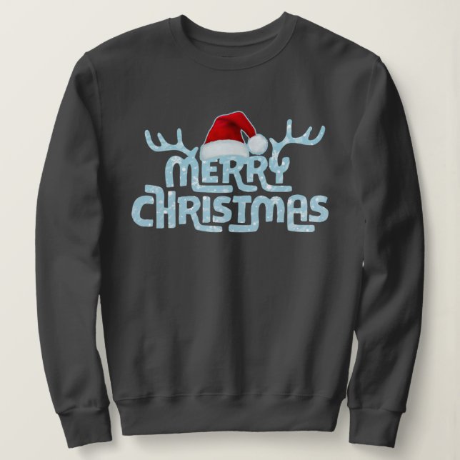 Frohe Weihnachten Moderne trendige Familie Matchin Sweatshirt (Design vorne)