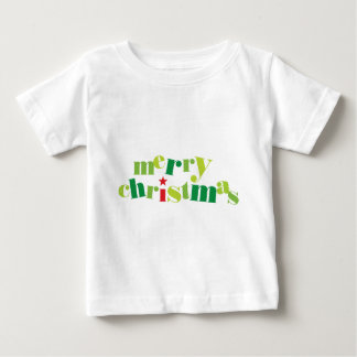 frohe Weihnachten moderne Typografie Baby T-shirt