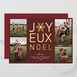 Frohe Weihnachten moderne und elegante Folien-Weih Folieneinladung