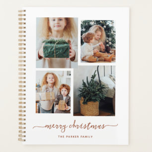 Frohe Weihnachten Moderne vier FotoCollage Planer