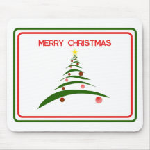 Frohe Weihnachten Moderne Weihnachtsbaummäuse Pad