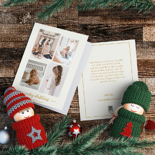 Frohe Weihnachten Moderne, weiße vier FotoCollag