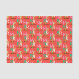 Frohe Weihnachten Moderner Urlaub Seidenpapier