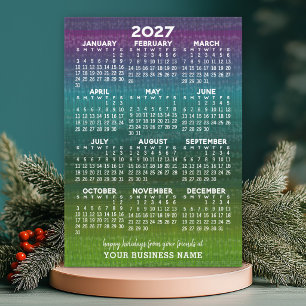 Frohe Weihnachten Modernes Abstract 2027 Kalender
