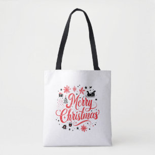 Frohe Weihnachten Modernes Design   Rot und Weiß