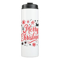Frohe Weihnachten Modernes Design | Rot und Weiß