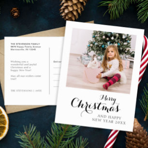 Frohe Weihnachten Modernes einfaches Foto