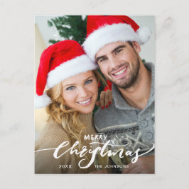 Frohe Weihnachten Modernes FOTO Grußurlaub Postkarte