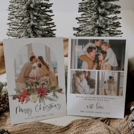 Frohe Weihnachten Modernes Foto Weihnachtskarte Mi