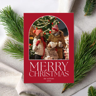 Frohe Weihnachten Modernes Minimalistisch Arch Fot