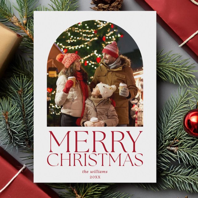 Frohe Weihnachten Modernes Minimalistisch Arch Fot (Von Creator hochgeladen)