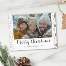 Frohe Weihnachten Modernes Script-Foto