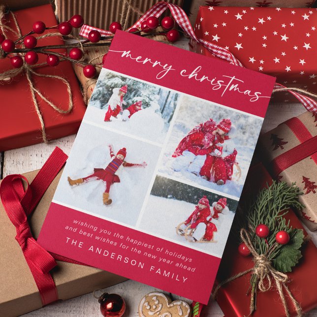 Frohe Weihnachten | Modernes Vier Foto (Von Creator hochgeladen)