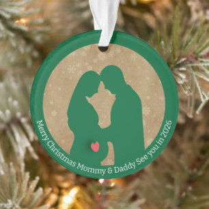 Frohe Weihnachten Mommy & Daddy Bis 2026 Ornament