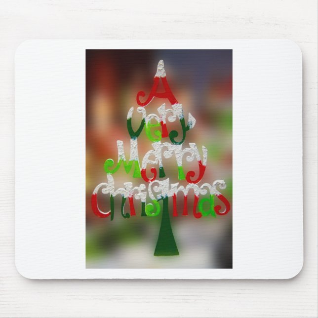 Frohe Weihnachten Mousepad (Vorne)