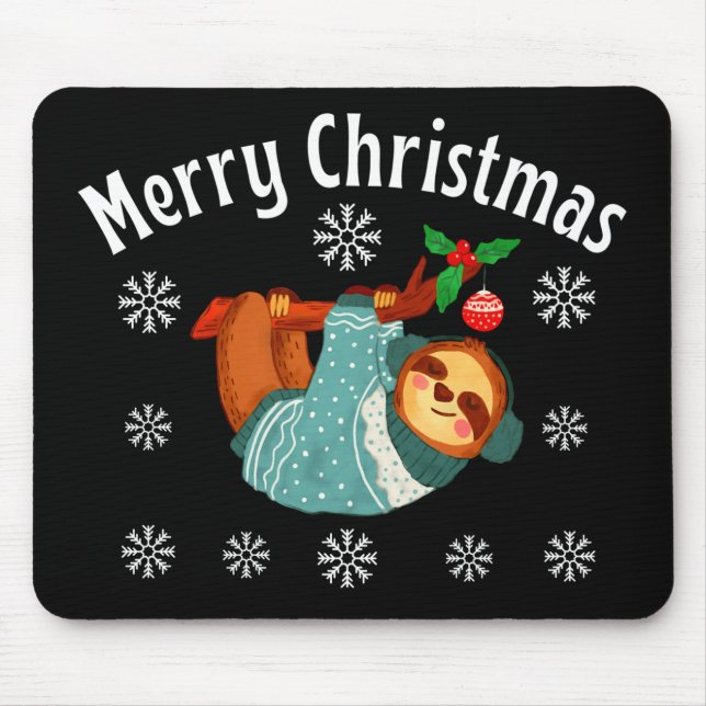 Frohe Weihnachten Mousepad (Vorne)