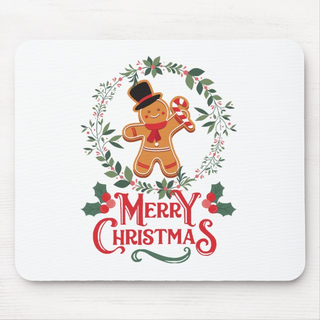 Frohe Weihnachten Mousepad (Vorne)