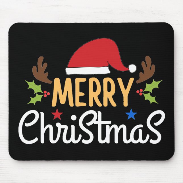 Frohe Weihnachten Mousepad (Vorne)