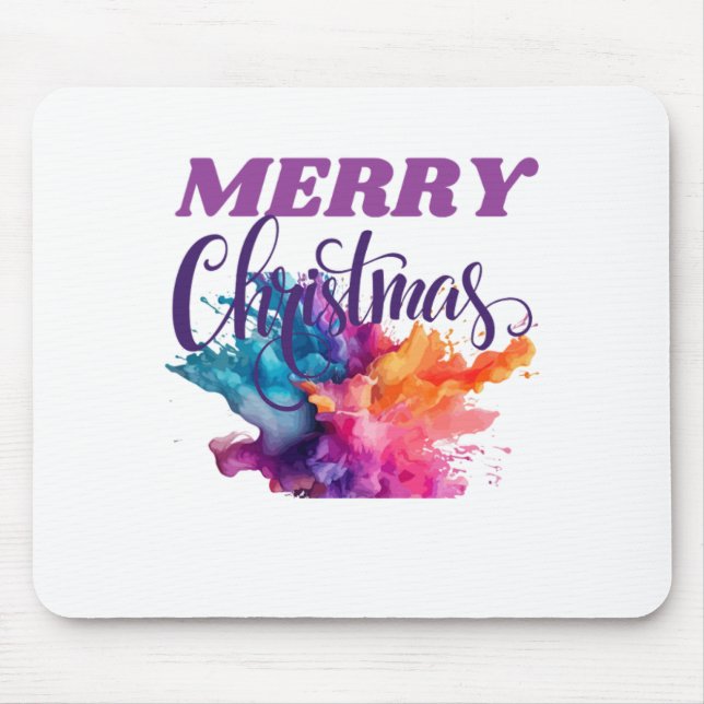 Frohe Weihnachten Mousepad (Vorne)