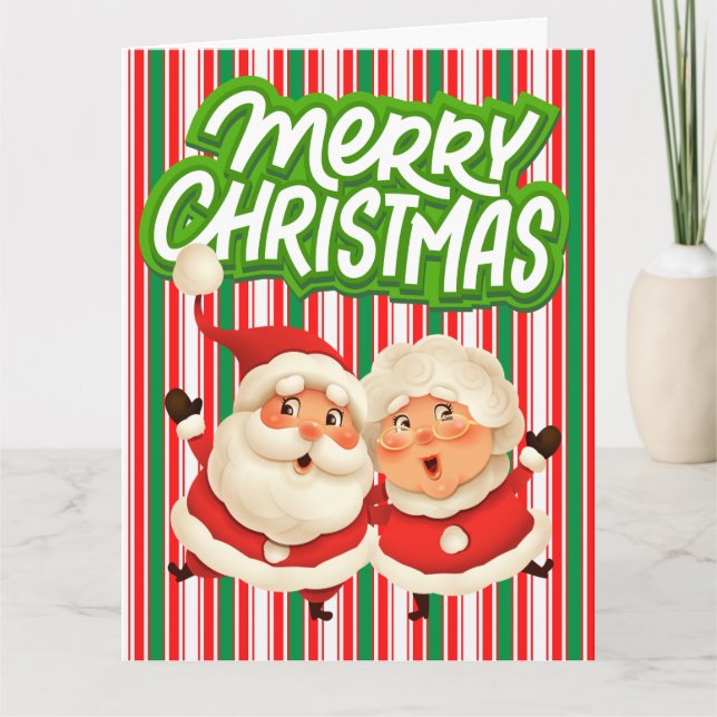 Frohe Weihnachten Mr. Clause Karte (Vorderseite)