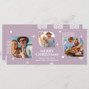 Frohe Weihnachten Mr. & Mrs. 3 Foto Collage Modern
