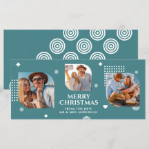 Frohe Weihnachten Mr. & Mrs. 3 Foto Collage Modern