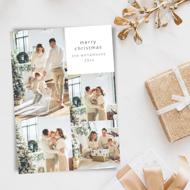 Frohe Weihnachten Multi 5 Full Bleed Foto Collage (Von Creator hochgeladen)