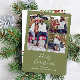 Frohe Weihnachten Multi Foto Botanical Red Holly