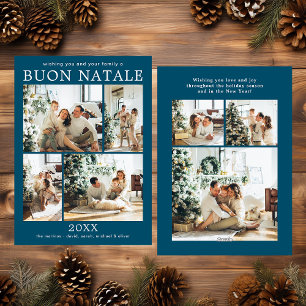Frohe Weihnachten Multi-Foto-Urlaubskarte