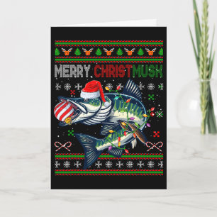 Frohe Weihnachten Musky Santa Musky Xmas Kostüm Fi Karte