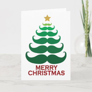 Frohe Weihnachten Mustache Tree