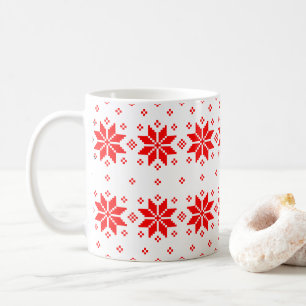 Frohe Weihnachten Muster 5 Kaffeetasse