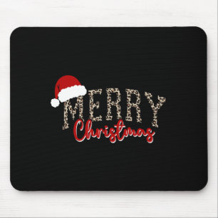 Frohe Weihnachten Muster Xmas Leopard Familie Cute Mousepad