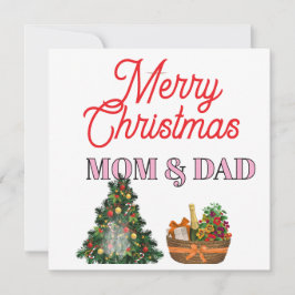 FROHE WEIHNACHTEN MUTTER & VATER   KARTE