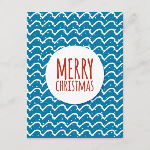 Frohe Weihnachten Nahtlose Muster blaue Textur