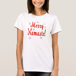 Frohe Weihnachten Namaste T Shirt