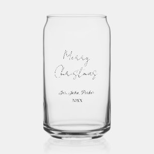 FROHE WEIHNACHTEN NAME JAHR 20XX EINFACH MINIMAL DOSENGLAS