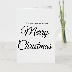 Frohe Weihnachten Name Text personalisiertes Famil