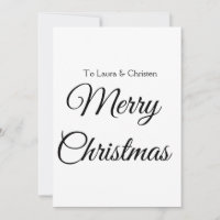 Frohe Weihnachten Name Text personalisiertes Famil