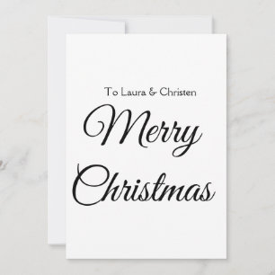 Frohe Weihnachten Name Text personalisiertes Famil Einladung