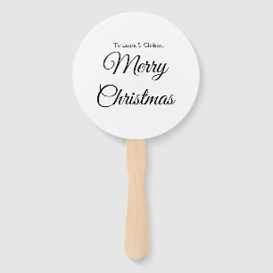 Frohe Weihnachten Name Text personalisiertes Famil Fächer