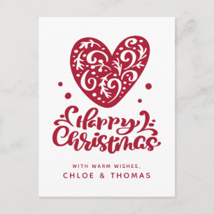 Frohe Weihnachten Namen hinzufügen Postkarte