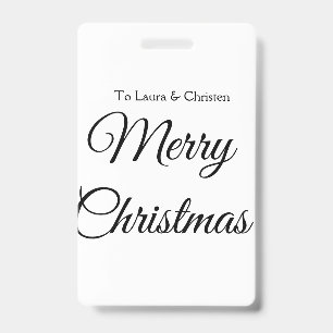 Frohe Weihnachten Namenstext personalisiertes Fami Ausweis