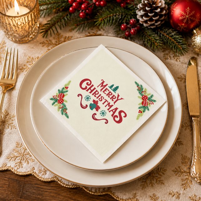 Frohe Weihnachten Napkin Serviette (Von Creator hochgeladen)