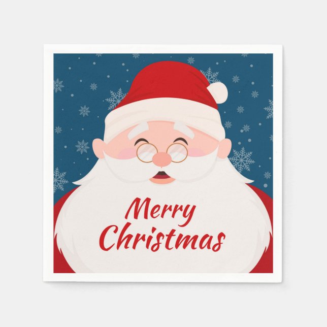 Frohe Weihnachten Napkins Serviette (Vorderseite)