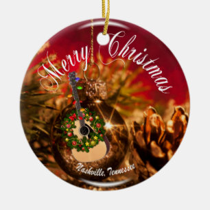 Frohe Weihnachten Nashville Ornament RD